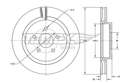 TOMEX Brakes TX 73-52 EAN: 5901646602618.