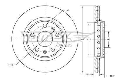 TOMEX Brakes TX 73-53 EAN: 5901646602625.