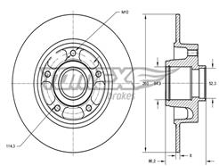 TOMEX Brakes TX 73-561