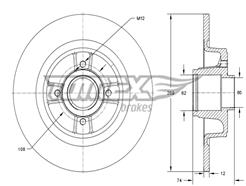 TOMEX Brakes TX 73-581