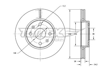 TOMEX Brakes TX 73-62 EAN: 5901646602632.