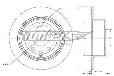 TOMEX Brakes TX 73-66 EAN: 5901646604452.
