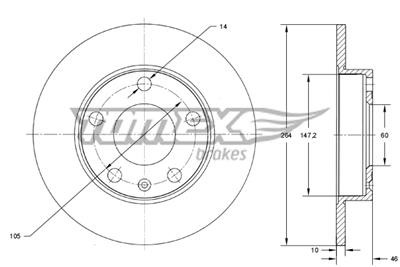 TOMEX Brakes TX 73-72 EAN: 5901646604506.
