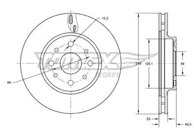 TOMEX Brakes TX 73-73 EAN: 5901646602670.
