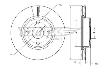 TOMEX Brakes TX 73-87 EAN: 5901646602755.
