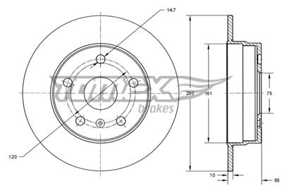 TOMEX Brakes TX 74-00 EAN: 5901646604629.