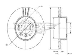 TOMEX Brakes TX 74-02