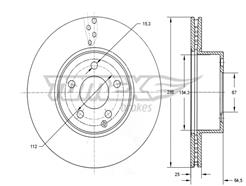 TOMEX Brakes TX 74-03