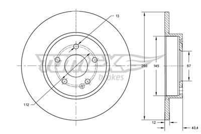 TOMEX Brakes TX 74-06 EAN: 5901646602878.
