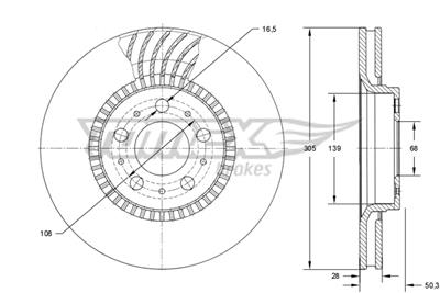 TOMEX Brakes TX 74-13 EAN: 5901646602922.