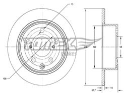 TOMEX Brakes TX 74-15