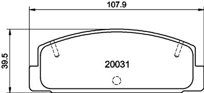HELLA PAGID 8DB 355 016-761 Číslo výrobce: T3052. EAN: 4082300361070.