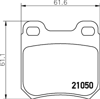 HELLA PAGID 8DB 355 007-381 Číslo výrobce: T1016. EAN: 4082300351699.