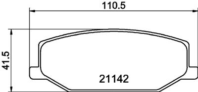 HELLA PAGID 8DB 355 006-161 Číslo výrobce: T0350. EAN: 4082300350470.