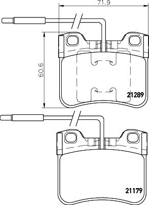 HELLA PAGID 8DB 355 007-811 Číslo výrobce: T1090. EAN: 4082300352122.