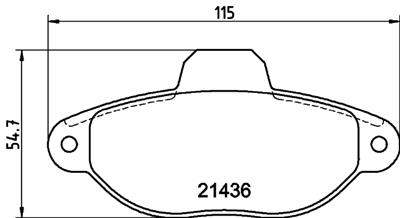 HELLA PAGID 8DB 355 019-161 Číslo výrobce: T9031. EAN: 4082300363470.