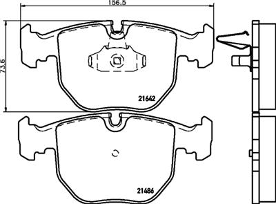 HELLA PAGID 8DB 355 008-281 Číslo výrobce: T1136. EAN: 4082300352597.