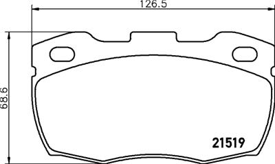 HELLA PAGID 8DB 355 005-861 Číslo výrobce: T0084. EAN: 4082300350173.