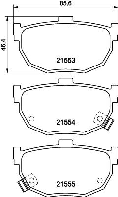 HELLA PAGID 8DB 355 006-411 Číslo výrobce: T0391. EAN: 4082300350722.