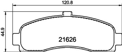 HELLA PAGID 8DB 355 016-501 Číslo výrobce: T3022. EAN: 4082300360813.
