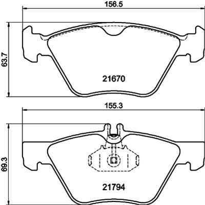 HELLA PAGID 8DB 355 007-861 Číslo výrobce: T1092. EAN: 4082300352177.