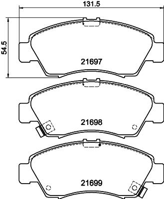 HELLA PAGID 8DB 355 016-521 Číslo výrobce: T3024. EAN: 4082300360837.