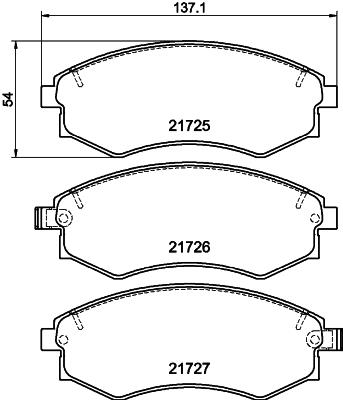 HELLA PAGID 8DB 355 016-691 Číslo výrobce: T3041. EAN: 4082300361001.