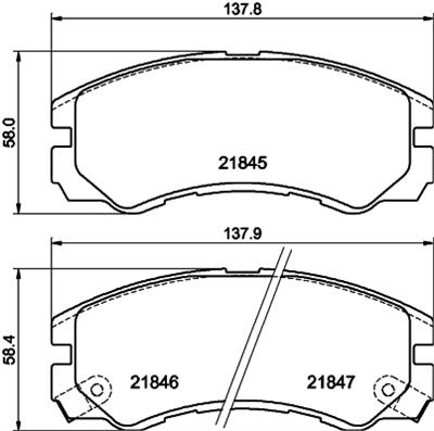 HELLA PAGID 8DB 355 016-611 Číslo výrobce: T3033. EAN: 4082300360929.
