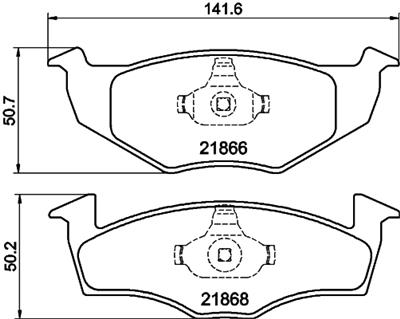 HELLA PAGID 8DB 355 008-351 Číslo výrobce: T1143. EAN: 4082300352665.