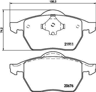 HELLA PAGID 8DB 355 008-021 Číslo výrobce: T1110. EAN: 4082300352337.
