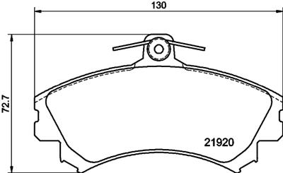 HELLA PAGID 8DB 355 016-681 Číslo výrobce: T3040. EAN: 4082300360998.