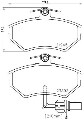 HELLA PAGID 8DB 355 018-451 Číslo výrobce: T5122. EAN: 4082300362763.