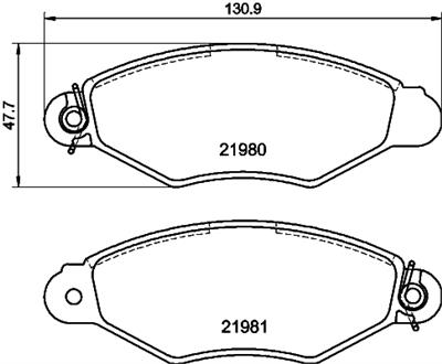 HELLA PAGID 8DB 355 019-301 Číslo výrobce: T9070. EAN: 4082300363616.