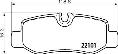 HELLA PAGID 8DB 355 021-761 Číslo výrobce: T2415. EAN: 4082300493412.