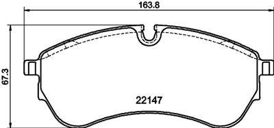HELLA PAGID 8DB 355 032-921 Číslo výrobce: T2678. EAN: 4082300691405.