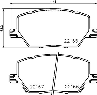HELLA PAGID 8DB 355 024-711 Číslo výrobce: T2447. EAN: 4082300599602.