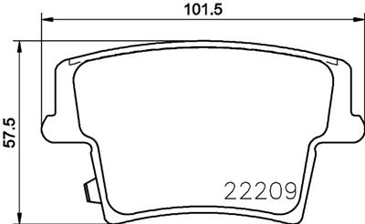 HELLA PAGID 8DB 355 023-101 Číslo výrobce: T2457. EAN: 4082300597998.