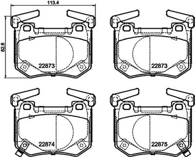 HELLA PAGID 8DB 355 040-731 Číslo výrobce: T2806. EAN: 4082300732658.