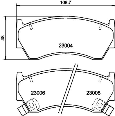 HELLA PAGID 8DB 355 016-661 Číslo výrobce: T3038. EAN: 4082300360974.