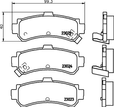 HELLA PAGID 8DB 355 017-191 Číslo výrobce: T3114. EAN: 4082300361506.
