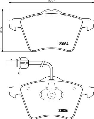 HELLA PAGID 8DB 355 008-771 Číslo výrobce: T1179. EAN: 4082300353082.