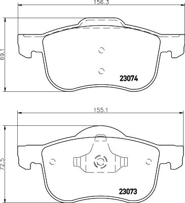 HELLA PAGID 8DB 355 008-851 Číslo výrobce: T1189. EAN: 4082300353167.