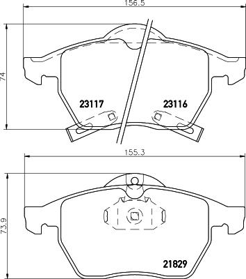 HELLA PAGID 8DB 355 008-041 Číslo výrobce: T1112. EAN: 4082300352351.