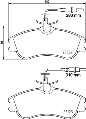 HELLA PAGID 8DB 355 018-261 Číslo výrobce: T5099. EAN: 4082300362572.