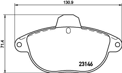 HELLA PAGID 8DB 355 019-281 Číslo výrobce: T9068. EAN: 4082300363593.