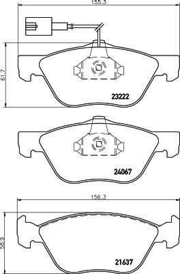 HELLA PAGID 8DB 355 011-211 Číslo výrobce: T1439. EAN: 4082300355529.