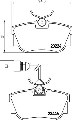 HELLA PAGID 8DB 355 018-591 Číslo výrobce: T5137. EAN: 4082300362909.