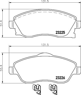 HELLA PAGID 8DB 355 018-511 Číslo výrobce: T5128. EAN: 4082300362824.
