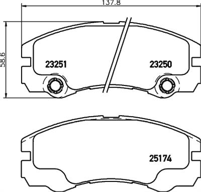 HELLA PAGID 8DB 355 017-131 Číslo výrobce: T3105. EAN: 4082300361445.