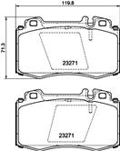 HELLA PAGID 8DB 355 010-171 - Sada brzdových platničiek, vždy 4 kusy v sade